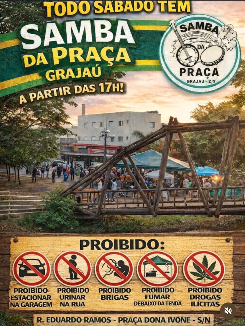 Flyer Samba da Praça