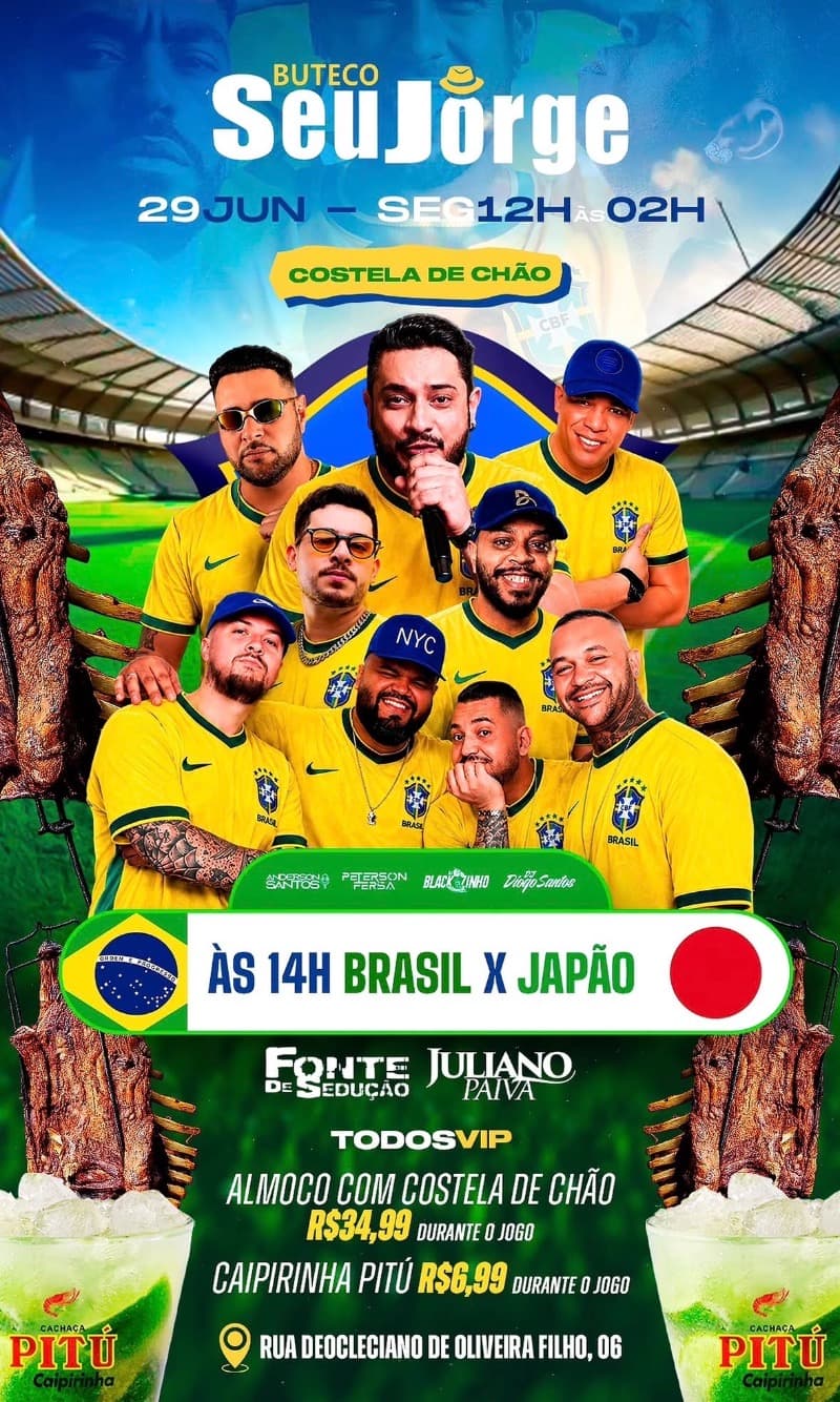 Flyer Buteco Seu Jorge