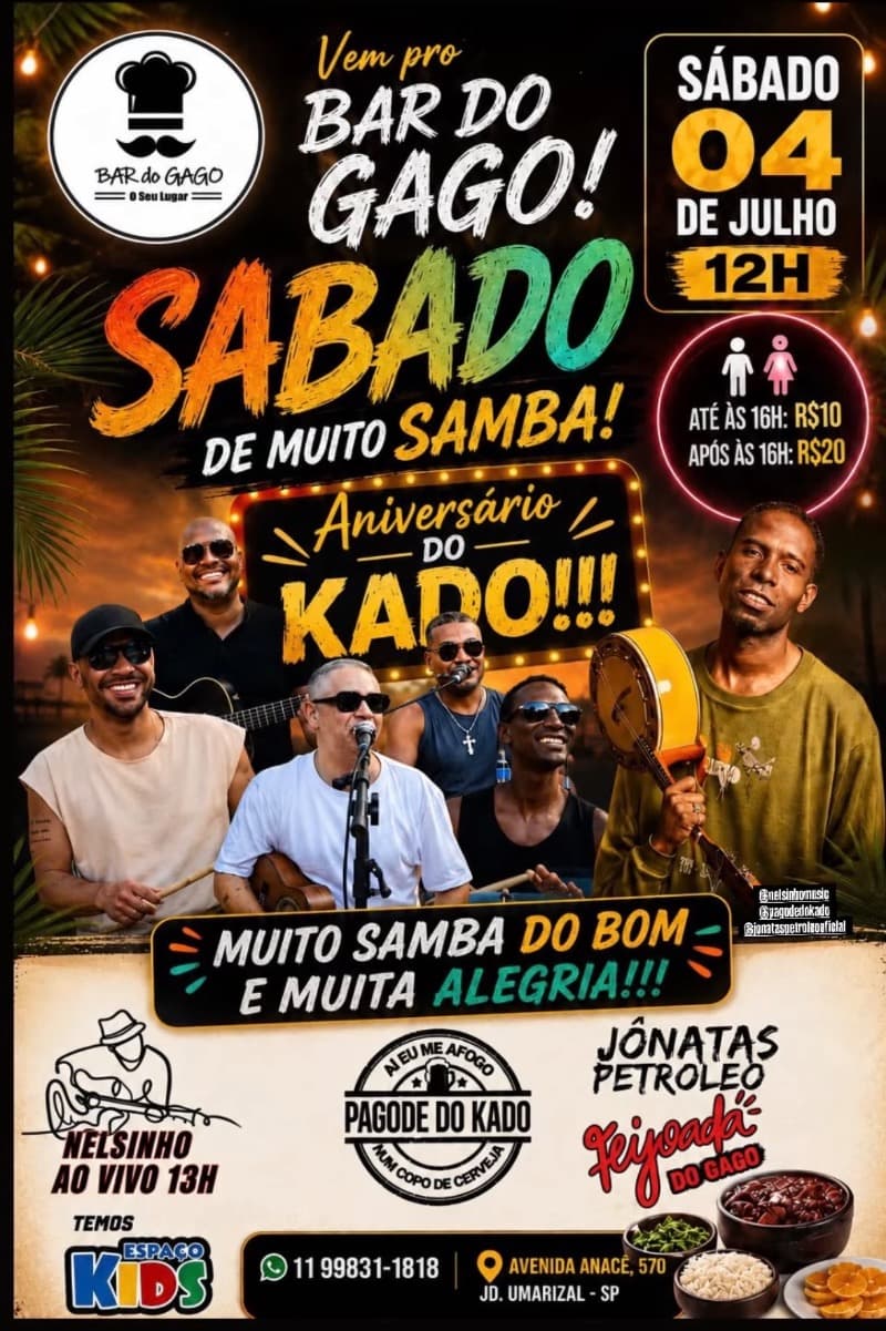 Flyer Bar do Gago