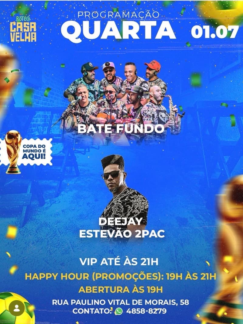 Flyer Boteco Casa Velha