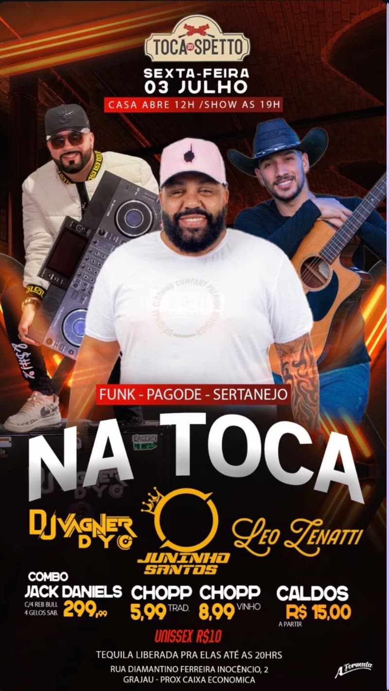 Flyer Toca do Spetto