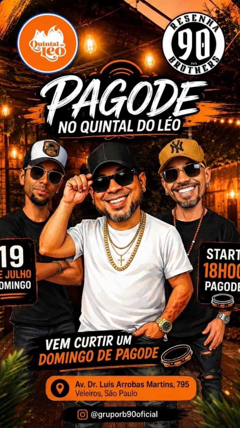 Flyer Quintal do Léo