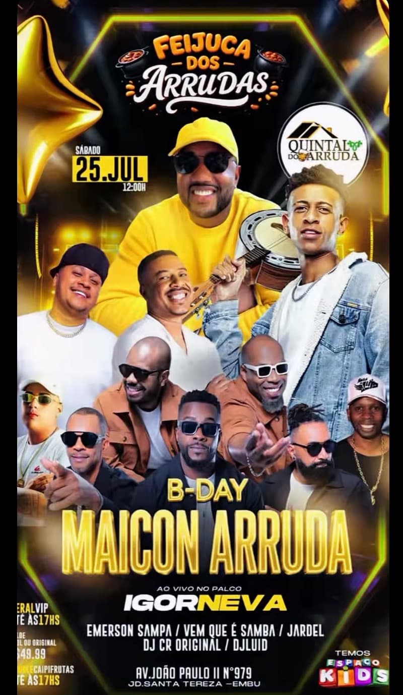 Flyer Quintal do Arruda