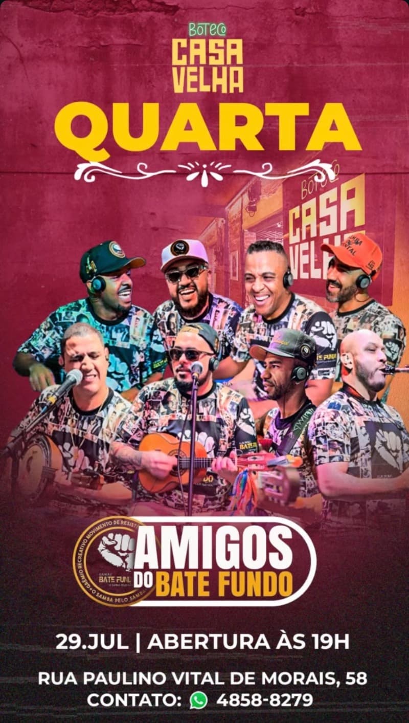 Flyer Boteco Casa Velha