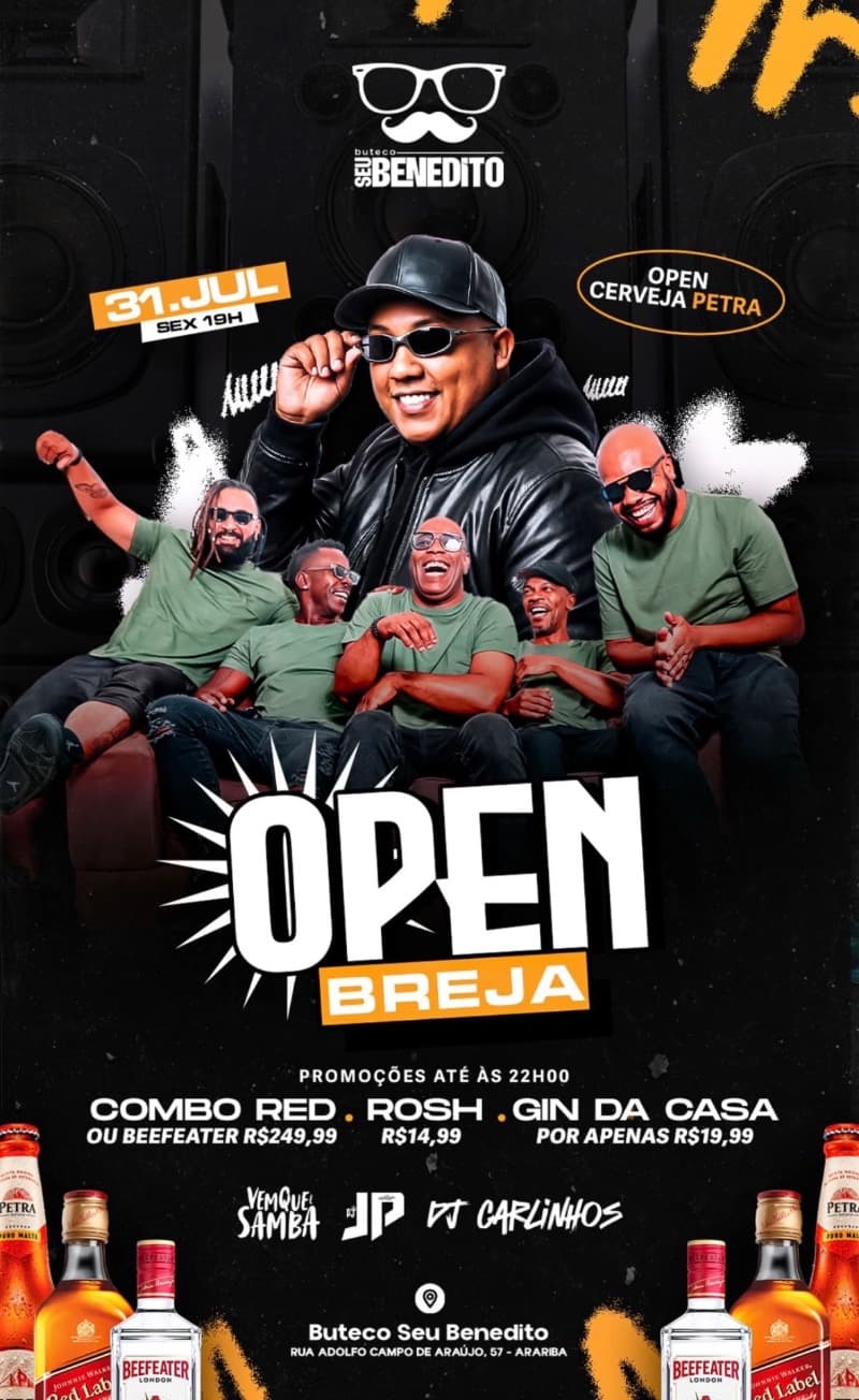 Flyer Buteco Seu Benedito