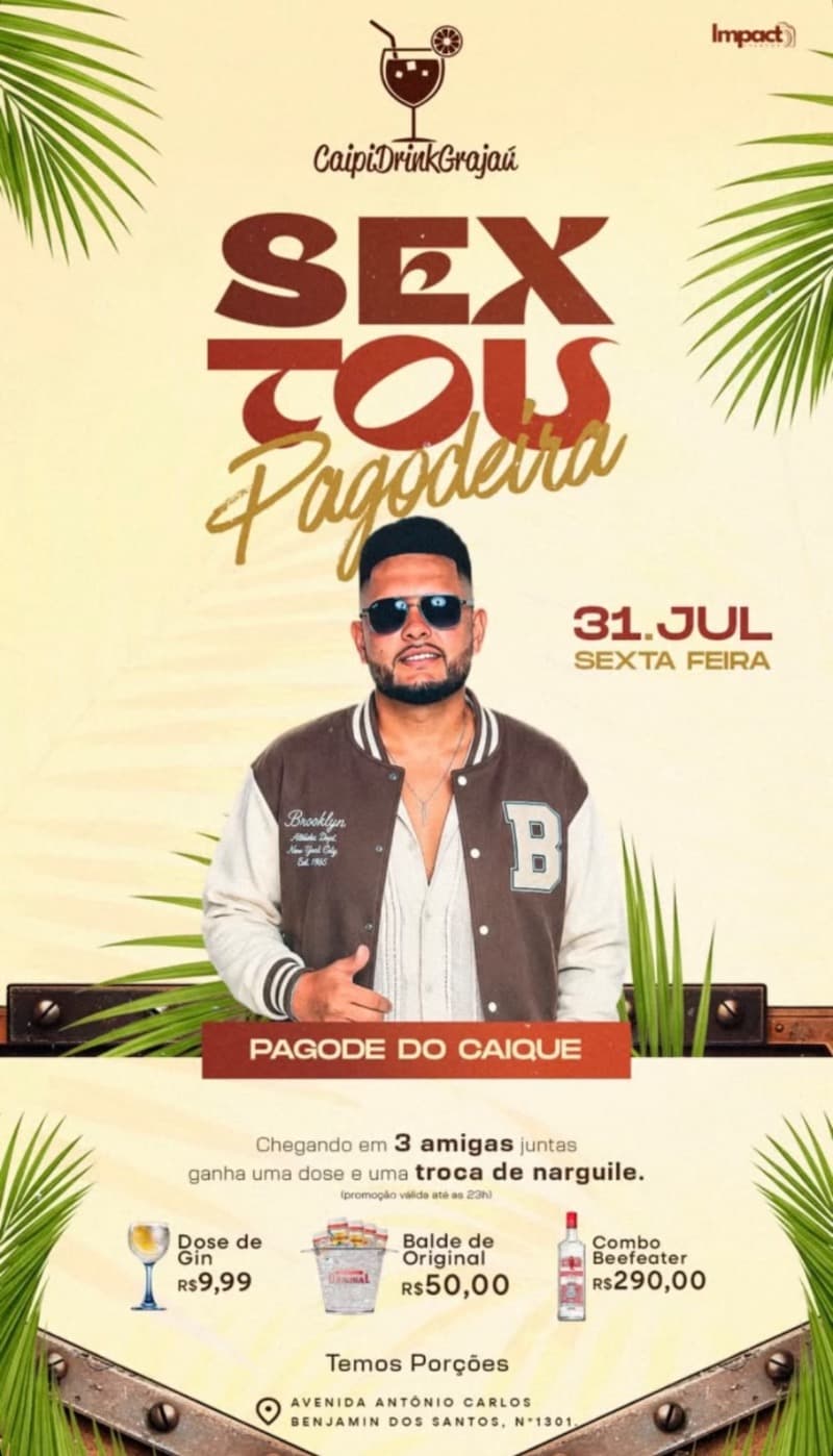 Flyer Caipi Drink